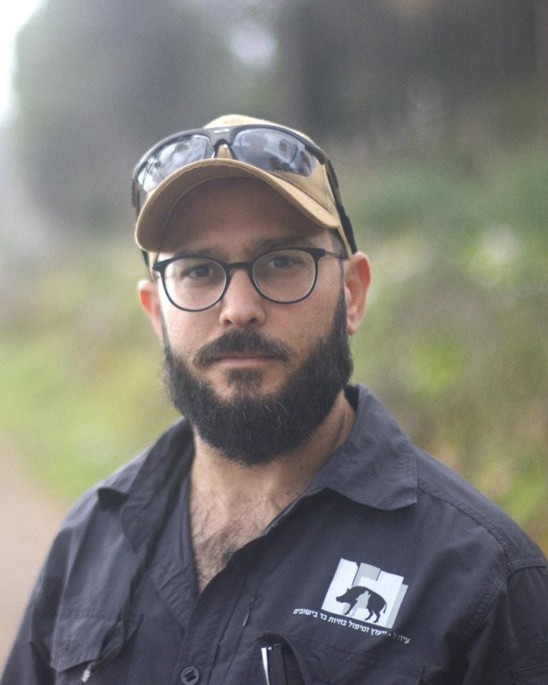 Ido Gal, founder of Metrofauna, in the field